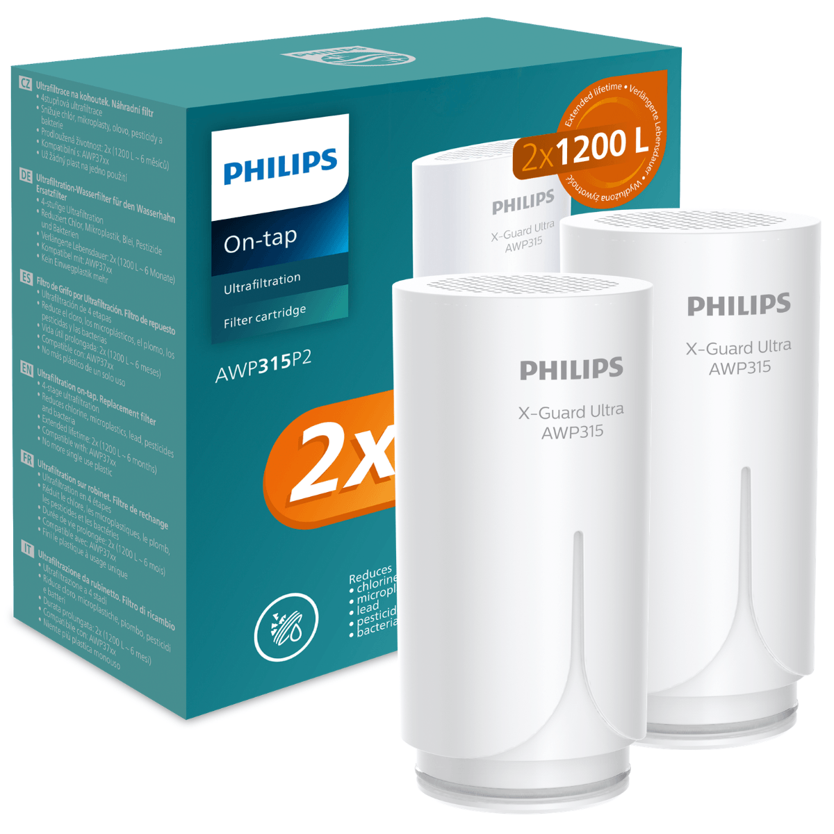 Zestaw 2 wkładów ultrafiltracyjnych PHILIPS AWP315P2/10