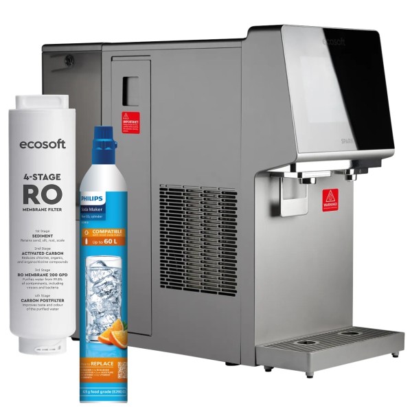 Dystrybutor wody Dystrybutor Ecosoft SPARK RO - woda gazowana, schłodzona i gorąca + CO2