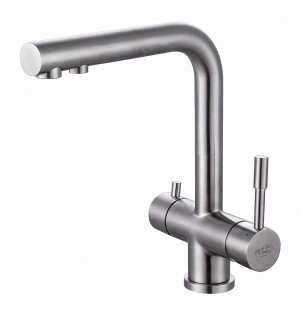 Zara inox bateria trójdrożna. Kran z możliwością podpięcia wody filtrowanej (bateria dwuobwodowa).