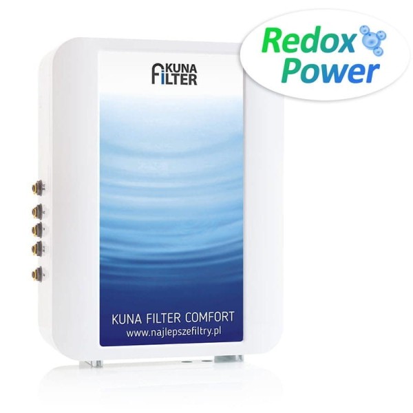 Kuna Filter Comfort REDOX. Woda alkaliczna z Twojego kranu. Woda Redox (podwyższone pH, obniżone ORP). Jonizator wody.