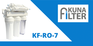 Kuna Filter RO-7, odwrócona osmoza, filtr do wody. Ekonomiczny filtr osmotyczny z mineralizatorem.