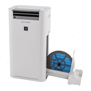 Sharp KC-G60EUW oczyszczacz powietrza z nawilżaniem. Oczyszczacz + nawilżacz + jonizator.