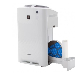 Sharp KC-A60EUW wydajny i polecany oczyszczacz powietrza. Jonizator + nawilżacz + oczyszczacz powietrza.