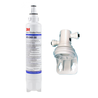 Filtr AP2-C401-SG z głowicą montażową 3M. Komplet filtr + głowica do montażu 3M. Filtr wody w dystrybutorze POU.