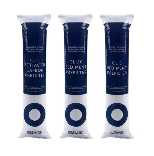 Wkłady Bluewater, zestaw filtrów na podstawowy serwis Bluewater Cleone, Zepter Aqueena. Oryginalne wkłady Bluewater.