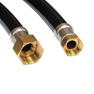 Elastyczne węże Ecowater R4IND018IEB (I2ACIND018ALEW) 1000mm, gwintowane (3/4'' x 1''), do podłączenia zmiękczacza.