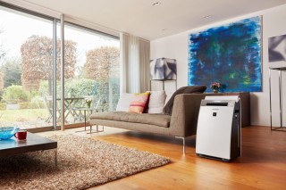 Sharp KI-G75EUW  wydajny oczyszczacz powietrza z nawilżaniem na duże powierzchnie. Oczyszczacz, nawilżacz i jonizator powietrza.