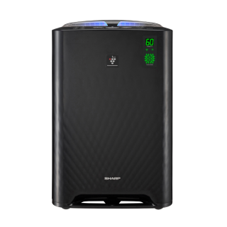 Sharp KC-A50EUB czarny, nowoczesny oczyszczacz. Oczyszczacz powietrza do suchych pomieszczeń.