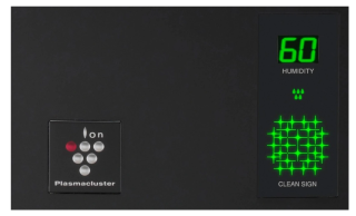 Sharp KC-A50EUB czarny, nowoczesny oczyszczacz. Oczyszczacz powietrza do suchych pomieszczeń.