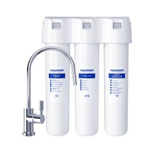 Aquaphor Kryształ B Eco filtr wody pod zlew. Filtr oczyszcza wodę oraz pozbawia ją bakterii.