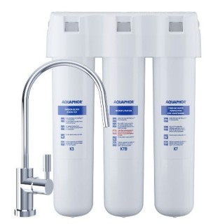 Aquaphor Kryształ B Eco filtr wody pod zlew. Filtr oczyszcza wodę oraz pozbawia ją bakterii.