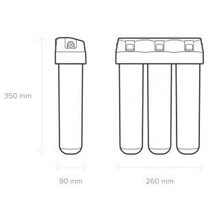 Aquaphor Kryształ B Eco filtr wody pod zlew. Filtr oczyszcza wodę oraz pozbawia ją bakterii.